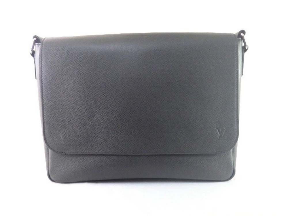 LOUIS VUITTON Shoulder Bag Roman Taiga Ardoise